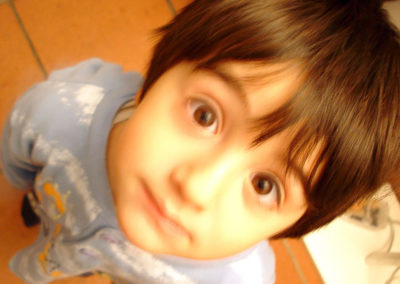 CHILD LOOKING UP