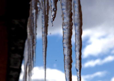 ICE STALACTITES