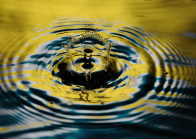 YELLOW & BLUE DROP